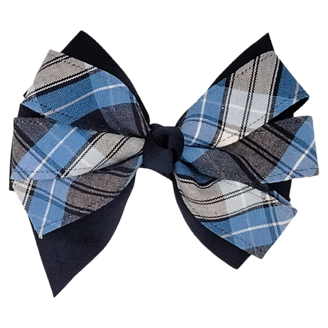 Large Pinwheel Bow - Plaid P76