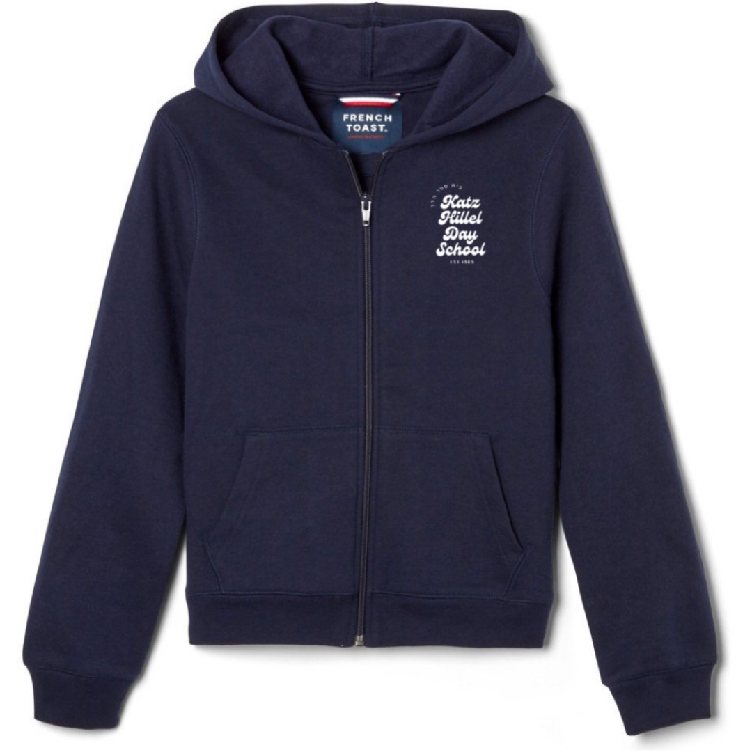 Katz Hillel Day School - Co-Ed Youth / Adult Fleece Full Zip Hoodie