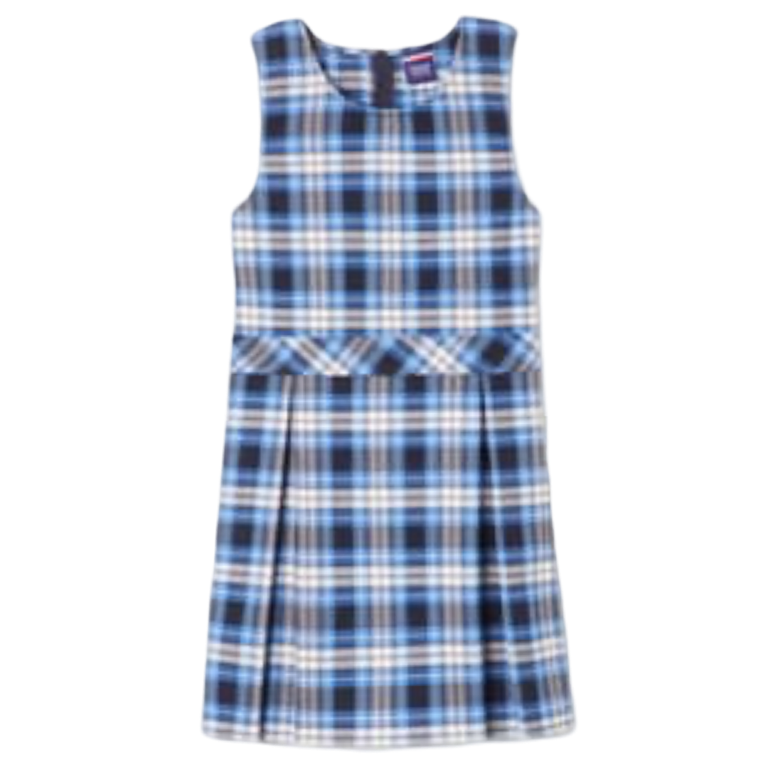 Hope Academy - Girl&#39;s Plaid Box Pleat Jumpers