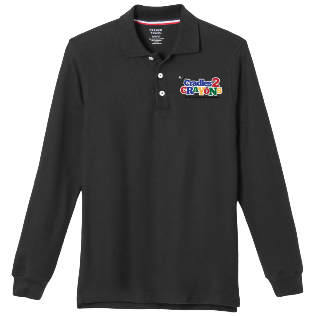 Cradles 2 Crayons  - Co-Ed Adult Long Sleeve Polo