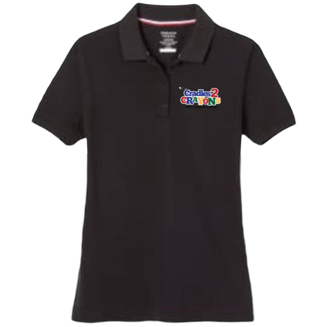 Cradles 2 Crayons - Women&#39;s Short Sleeve Stretch Piqué Polo