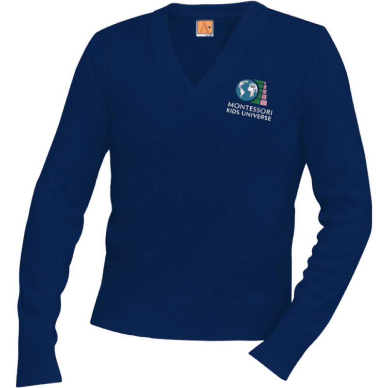 Montessori Kids - Co-Ed Adult  V-Neck Pullover Sweater