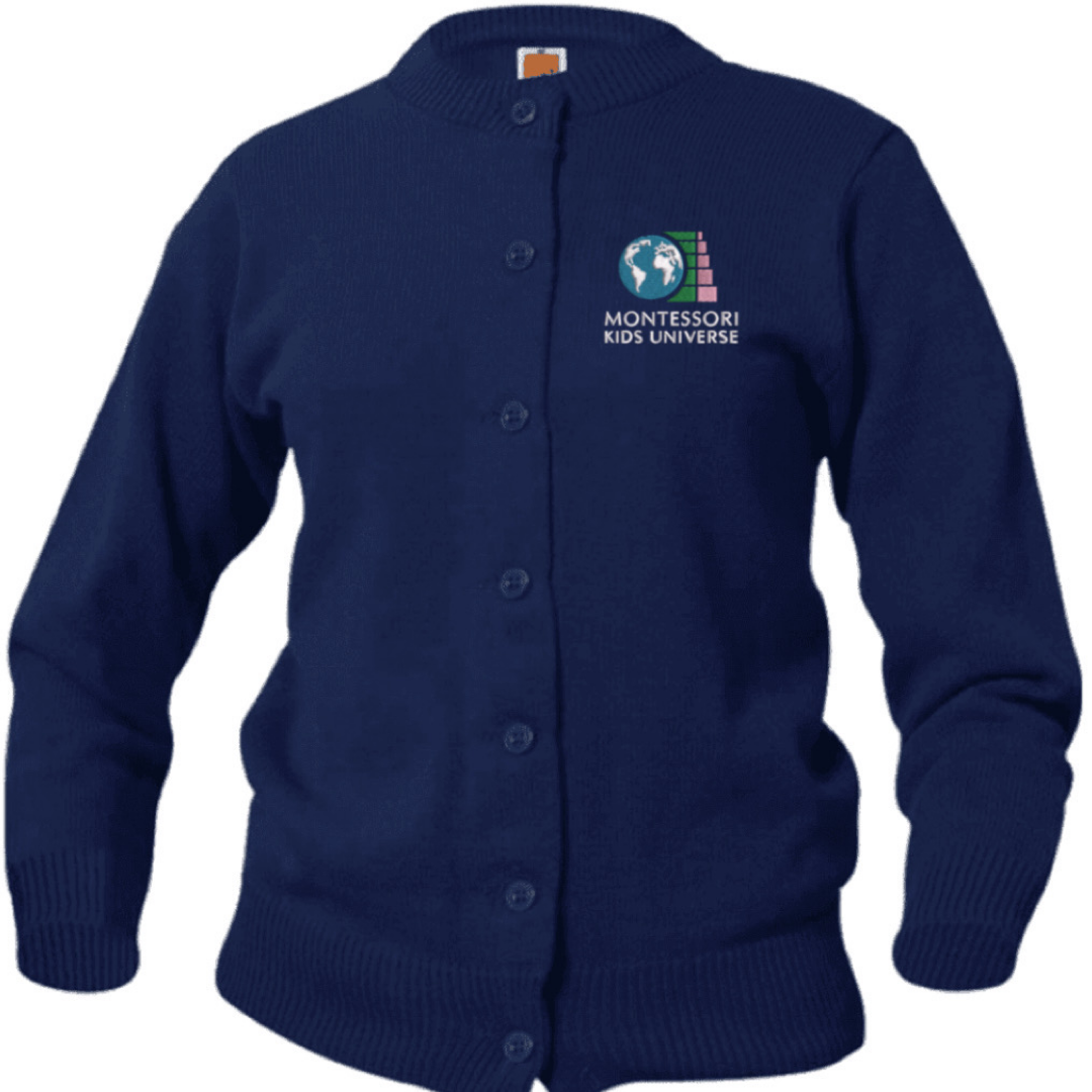 Montessori Kids - Women&#39;s Crewneck Cardigan Sweater