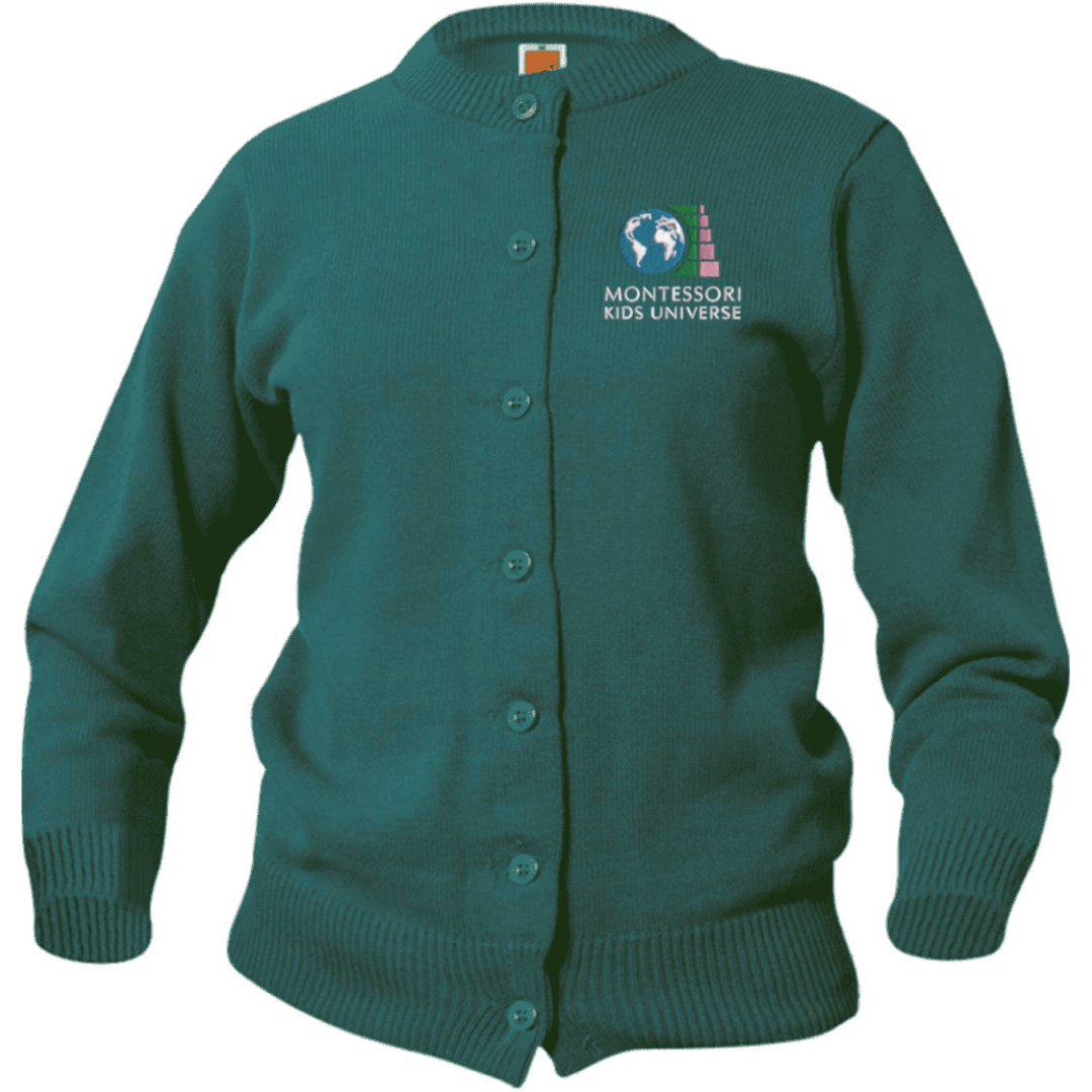 Montessori Kids - Women&#39;s Crewneck Cardigan Sweater