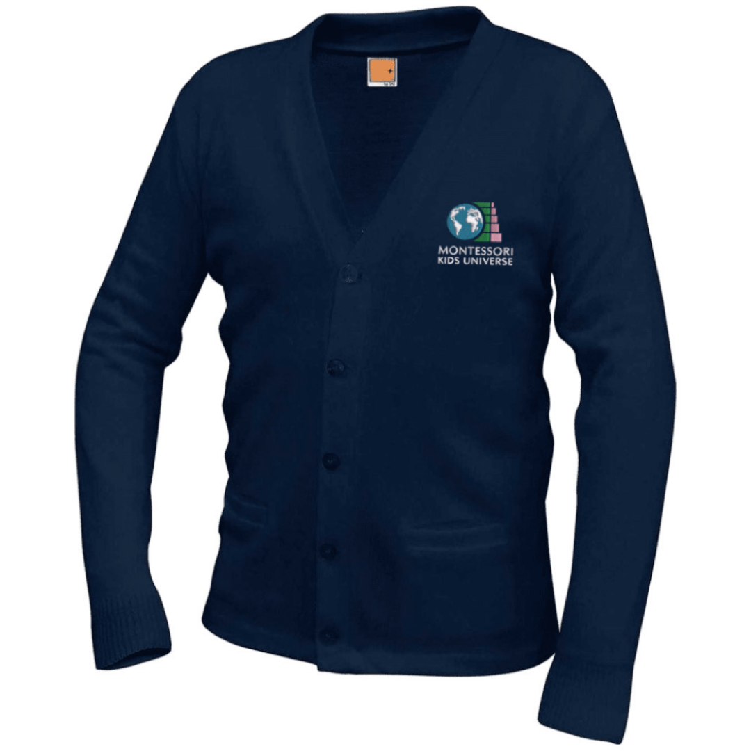 Montessori Kids - Co-Ed Adult V-Neck Cardigan Sweaters