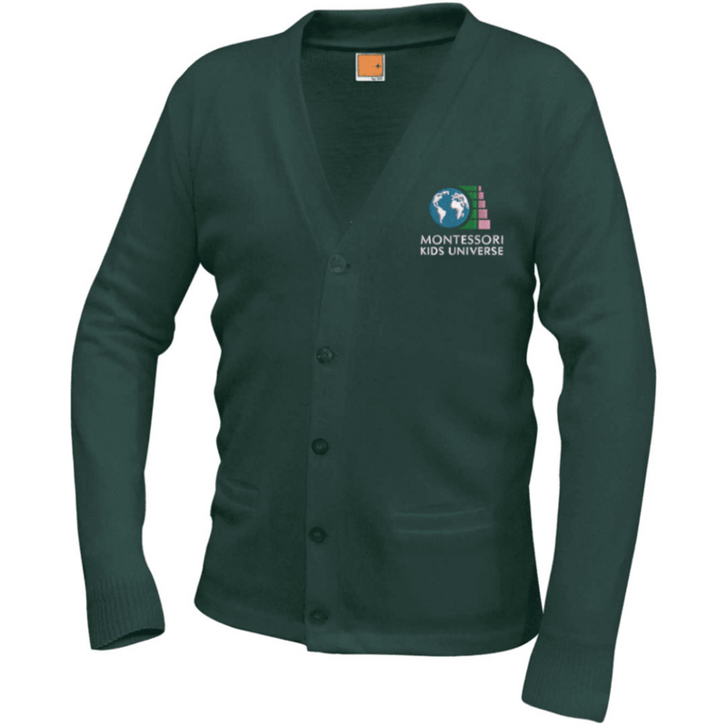 Montessori Kids - Co-Ed Adult V-Neck Cardigan Sweaters