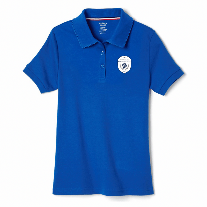 Landmark Baptist Academy  - Girl's Short Sleeve Picot Collar