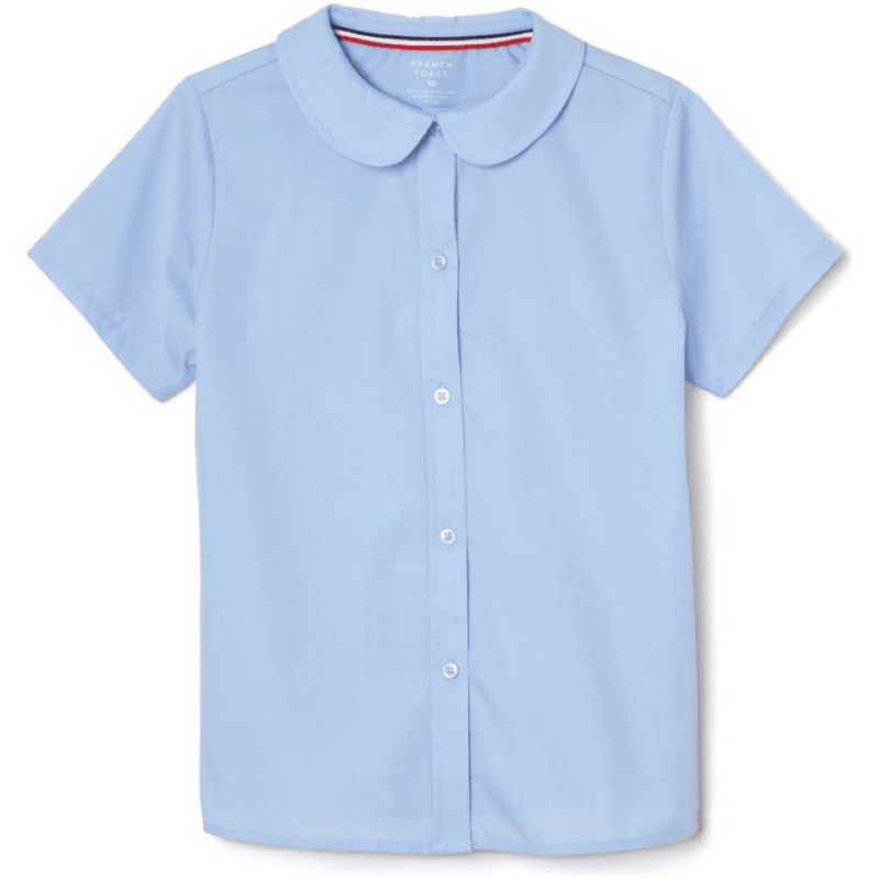 St. Mary's Catholic School - TX  - Girl's Short Sleeve Peter Pan Blouse - No Logo