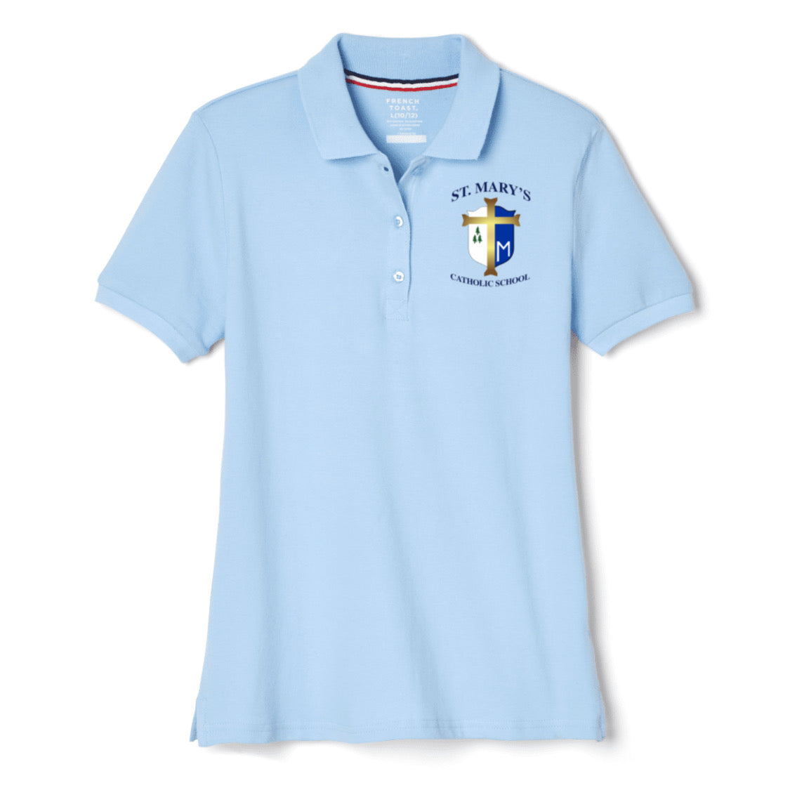 St. Mary&#39;s Catholic School -TX- Girl&#39;s Short Sleeve Stretch Piqué Polo