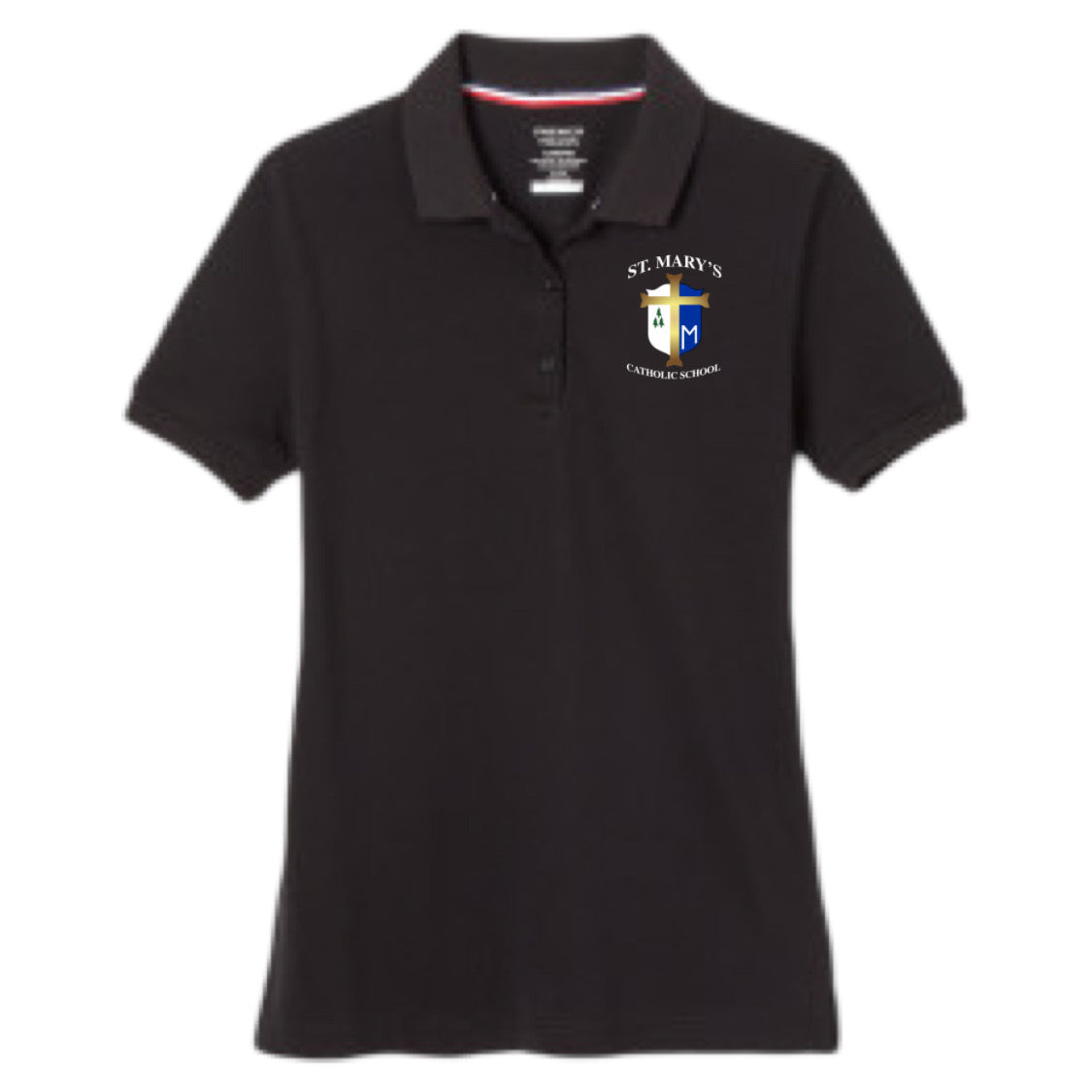 St. Mary's Catholic School -TX- Girl's Short Sleeve Picot Collar Polo