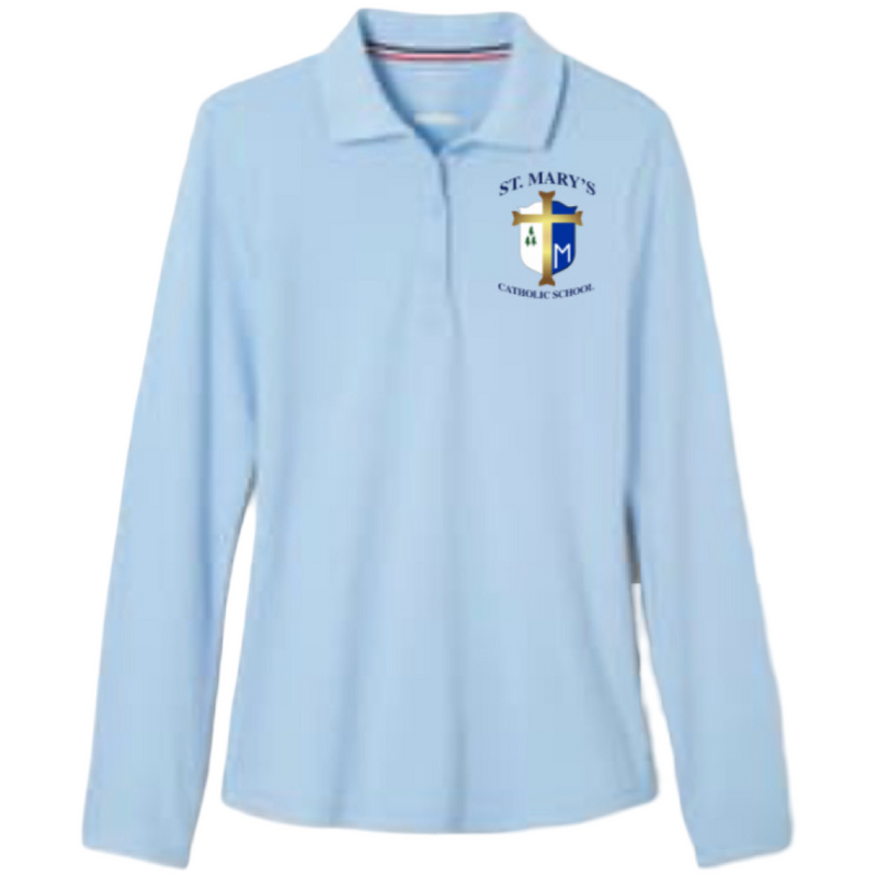 St. Mary's Catholic School -TX- Girl's / Women's Long Sleeve Stretch Piqué Polo
