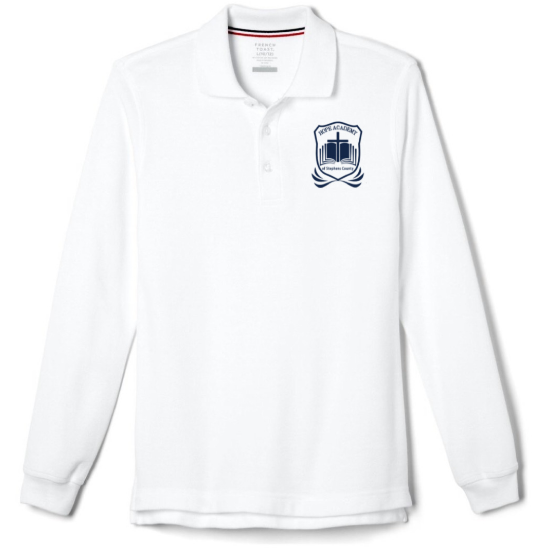 Hope Academy - Co-Ed Youth / Adult Long Sleeve Pique Polo