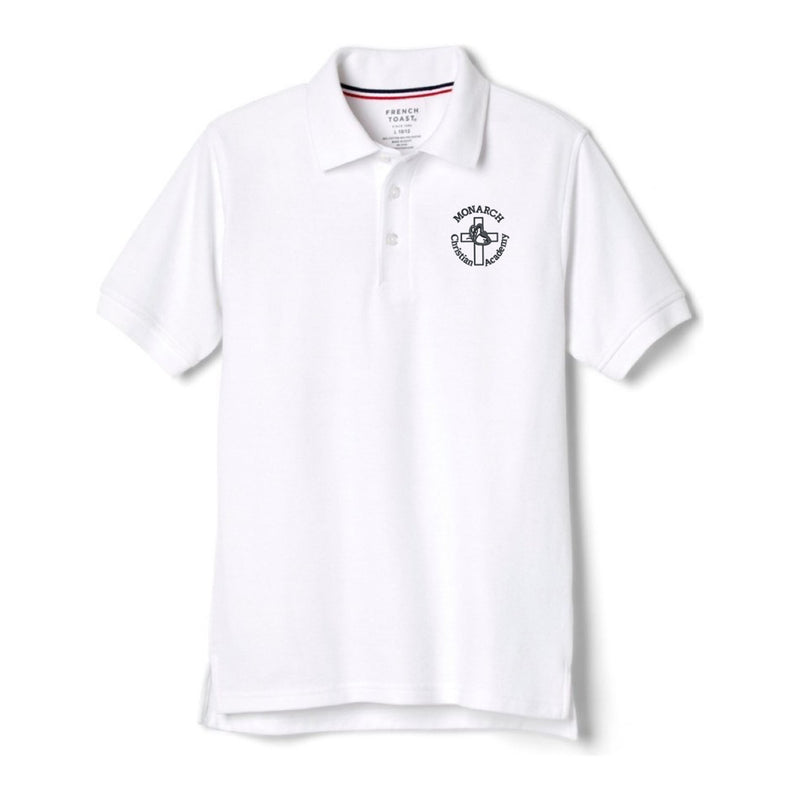 Monarch Christian Montessori - Youth Co-Ed Short Sleeve Pique Polos