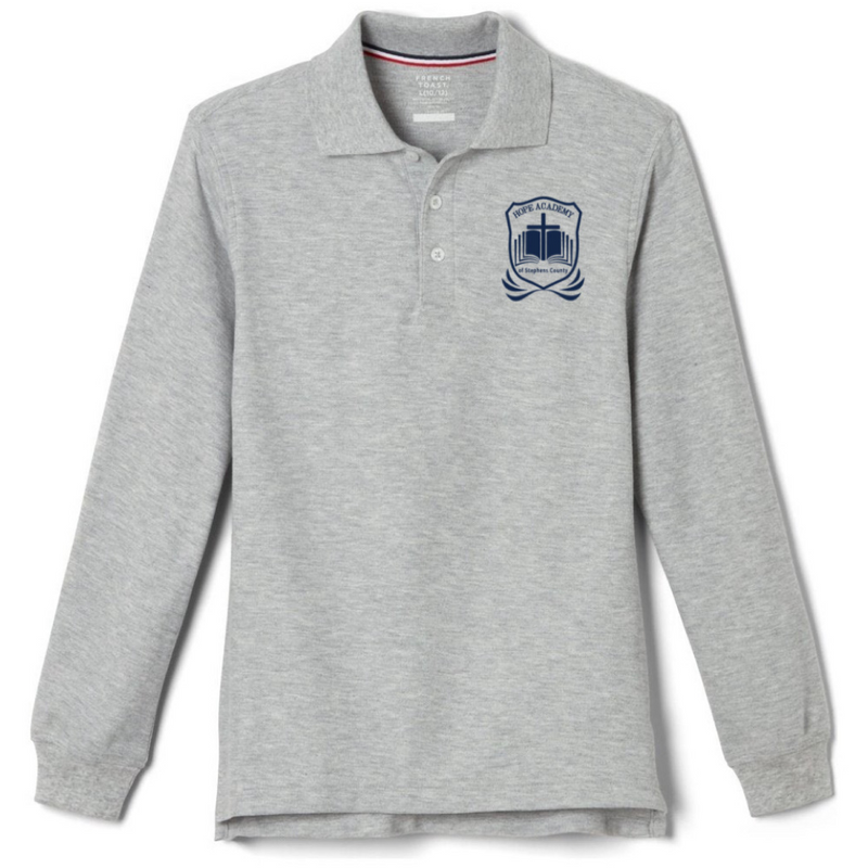 Hope Academy - Co-Ed Youth / Adult Long Sleeve Pique Polo