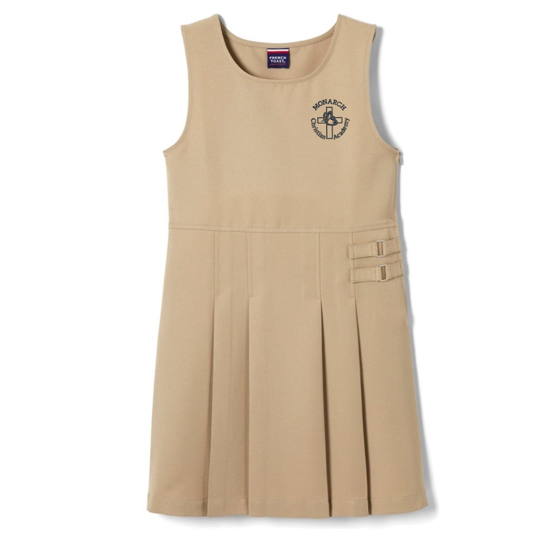 Monarch Christian Montessori - Girl's French Toast Double Buckle Jumper