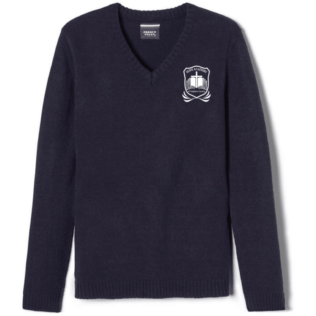 Hope Academy Co-Ed Youth Adult V-Neck Pullover Sweater