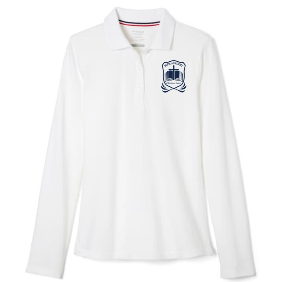 Hope Academy - Girl's / Women's Long Sleeve Stretch Piqué Polo