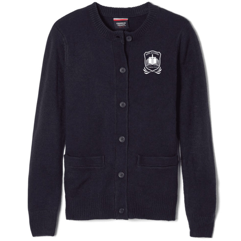 Hope Academy - Girl's / Women's  Anti-Pill Crewneck Cardigan