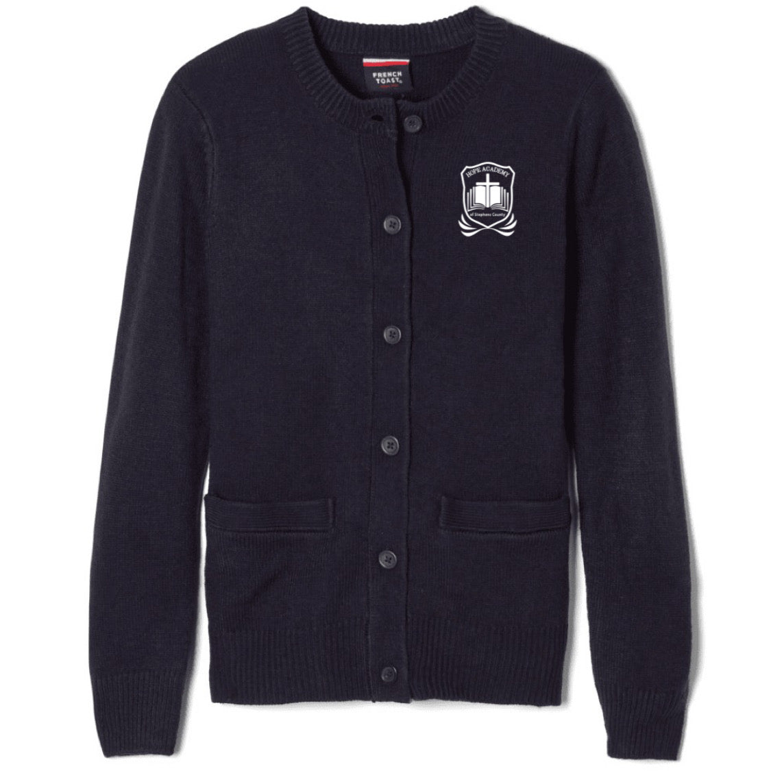 Hope Academy - Girl&#39;s / Women&#39;s  Anti-Pill Crewneck Cardigan