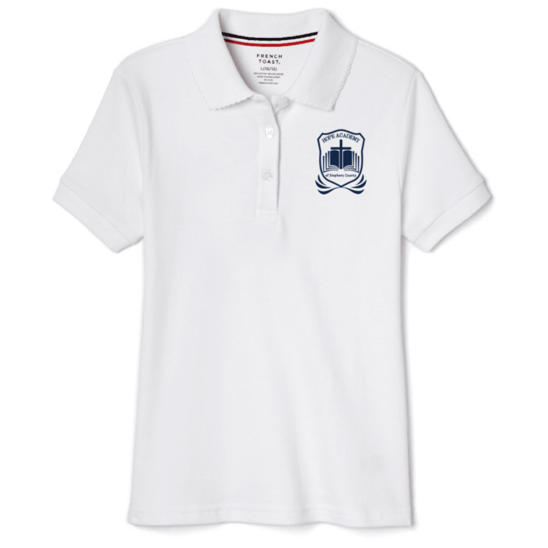 Hope Academy - Girl's Short Sleeve Picot Collar Polo