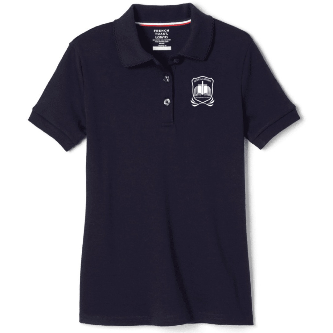Hope Academy - Girl&#39;s Short Sleeve Picot Collar Polo