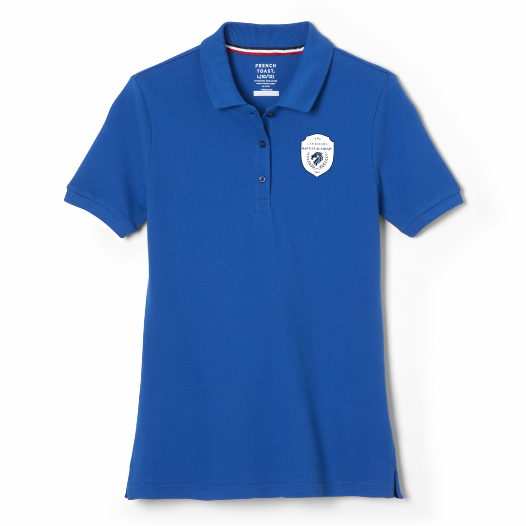 Landmark Baptist Academy - Young Women's Short Sleeve Stretch Piqué Polo