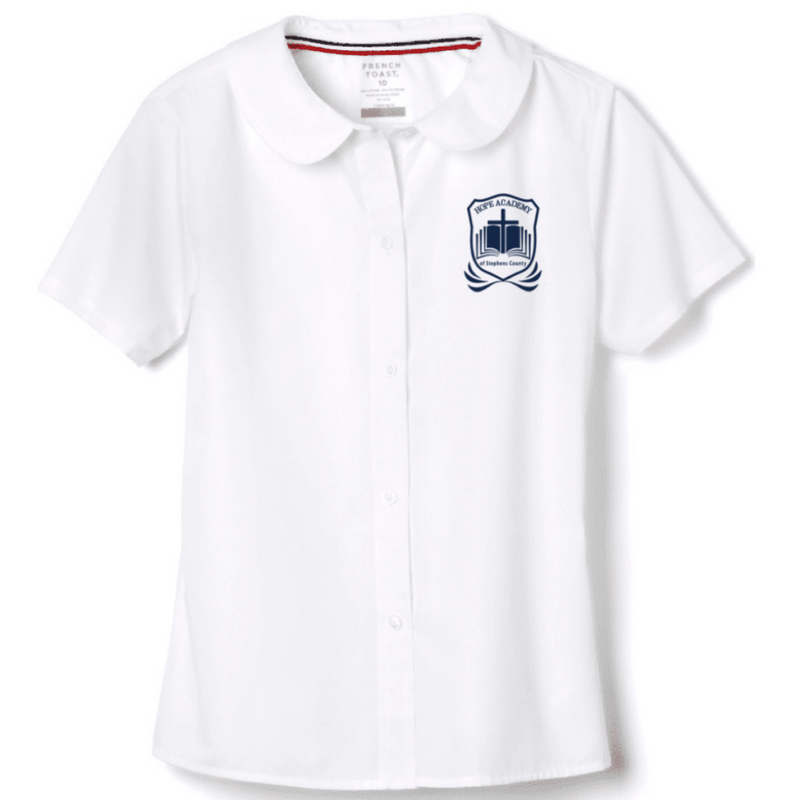 Hope Academy  - Girl's Short Sleeve Peter Pan Blouse
