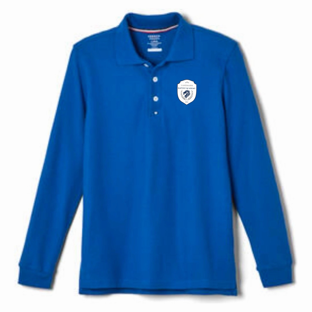 Landmark Baptist Academy  - Co-Ed Youth / Adult Long Sleeve Pique Polos