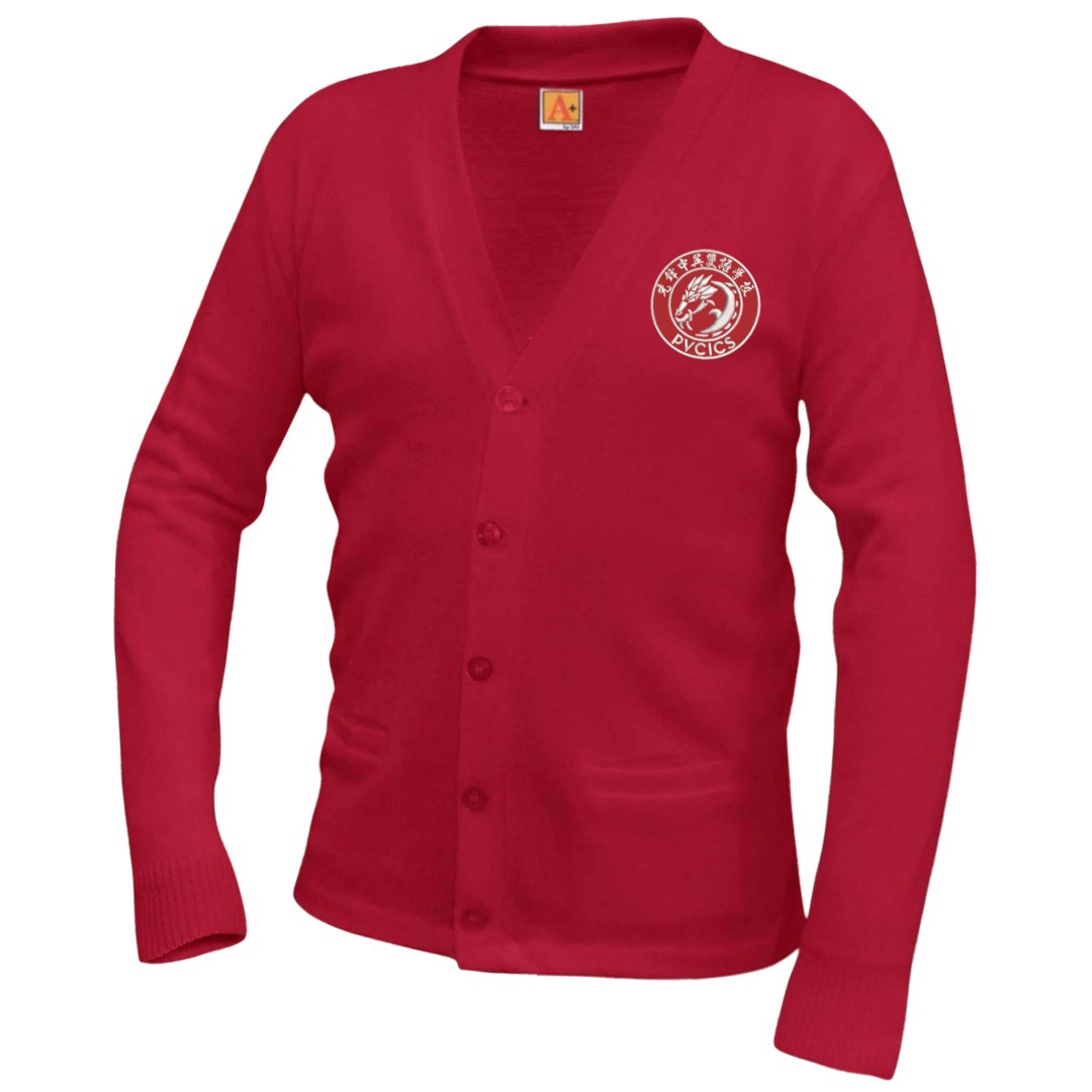 Pioneer Valley - Adult Co-Ed V-Neck Cardigan Sweater