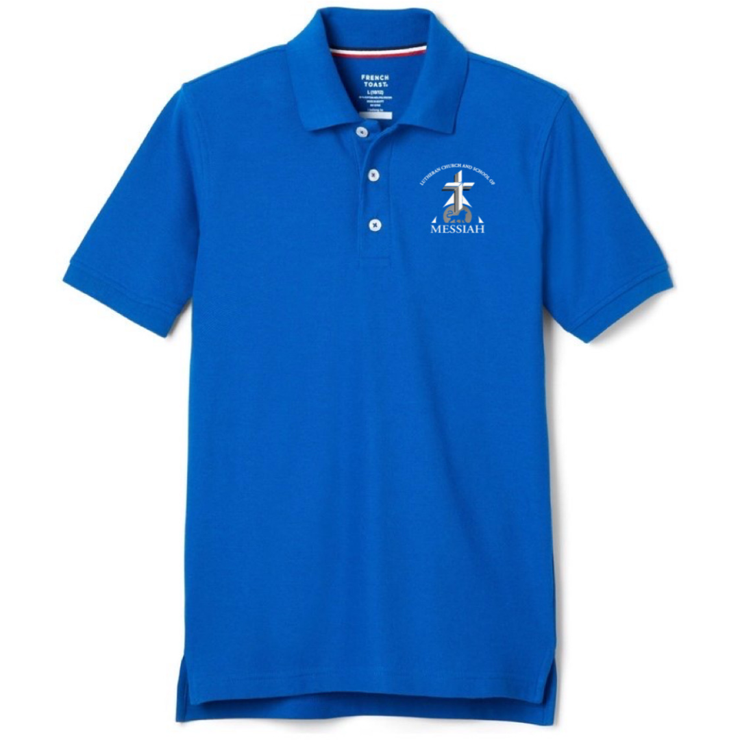 Messiah Lutheran School - Co-Ed Youth / Adult Short Sleeve Polos