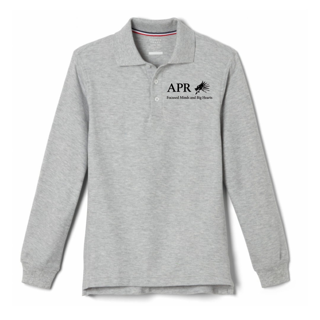 Academy of Pacfic Rim - Co-Ed Youth / Adult Long Sleeve Pique Polo