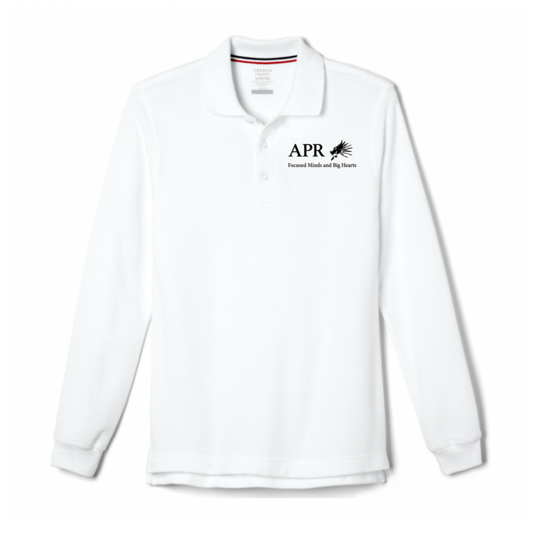 Academy of Pacfic Rim - Co-Ed Youth / Adult Long Sleeve Pique Polo