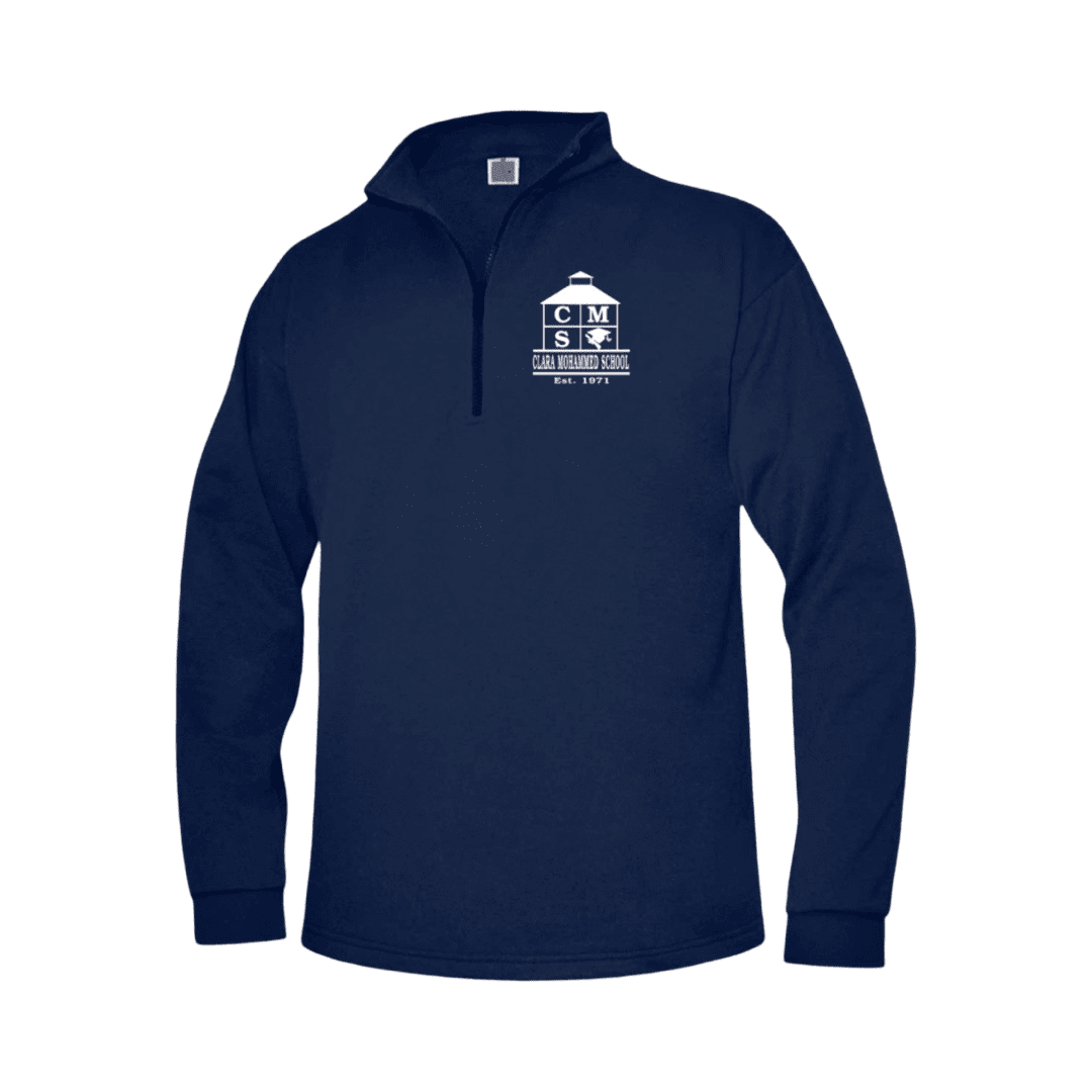 Clara Mohammed School - Navy Quarter Zip Sweatshirt -Kids