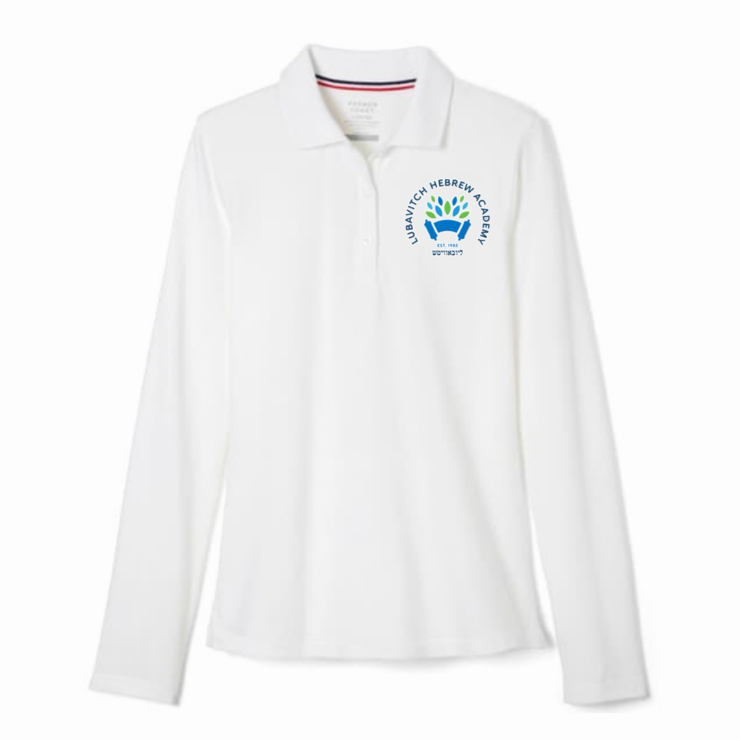 Lubavitch Hebrew Academy - Girl's / Young Women's Long Sleeve Stretch Piqué Polo