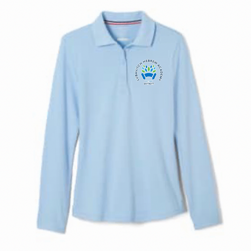 Lubavitch Hebrew Academy - Girl's / Young Women's Long Sleeve Stretch Piqué Polo