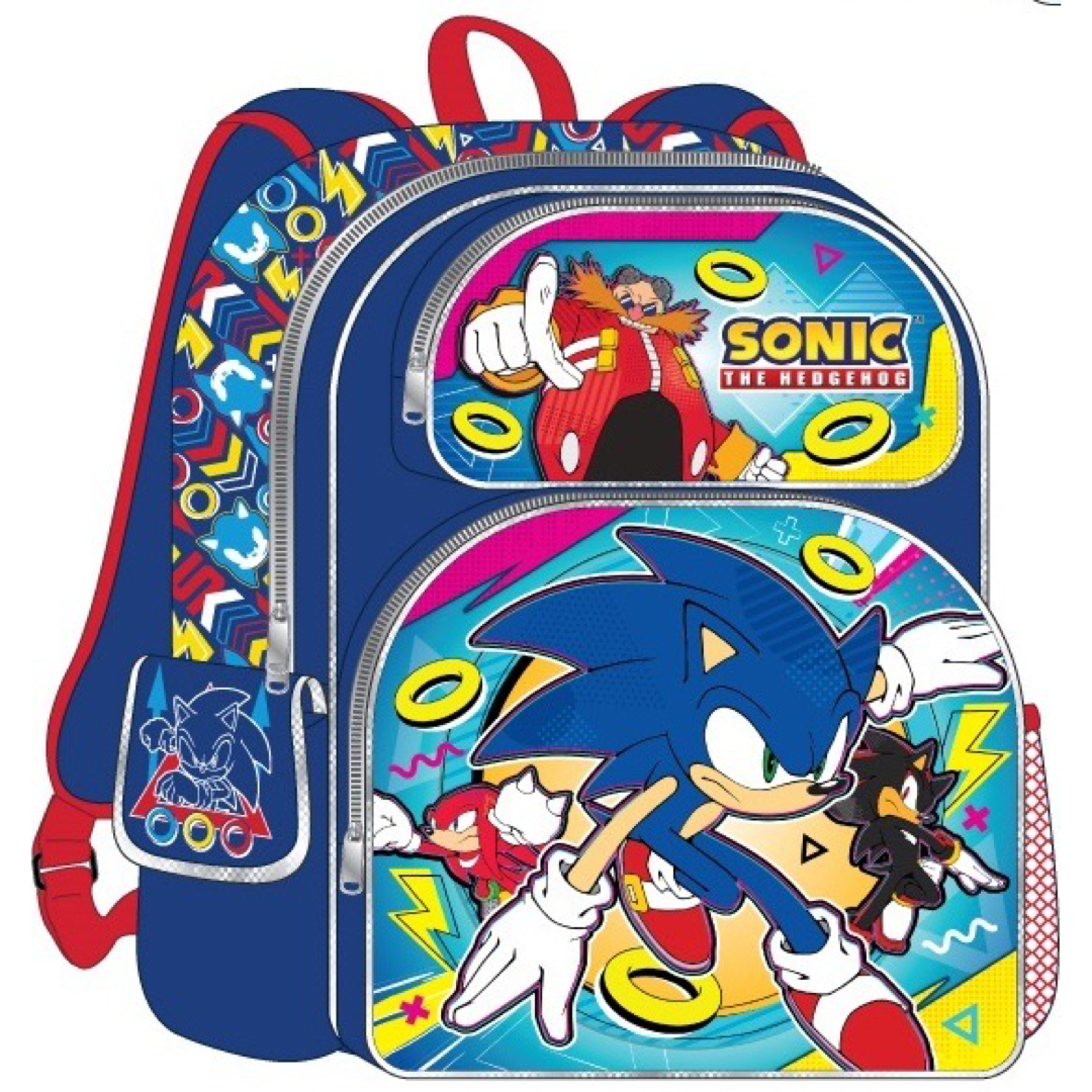 Sonic The Hedgehog 16&quot; Deluxe Backpack