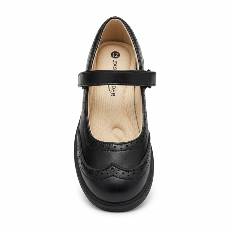 Girls Black Uniform Shoes