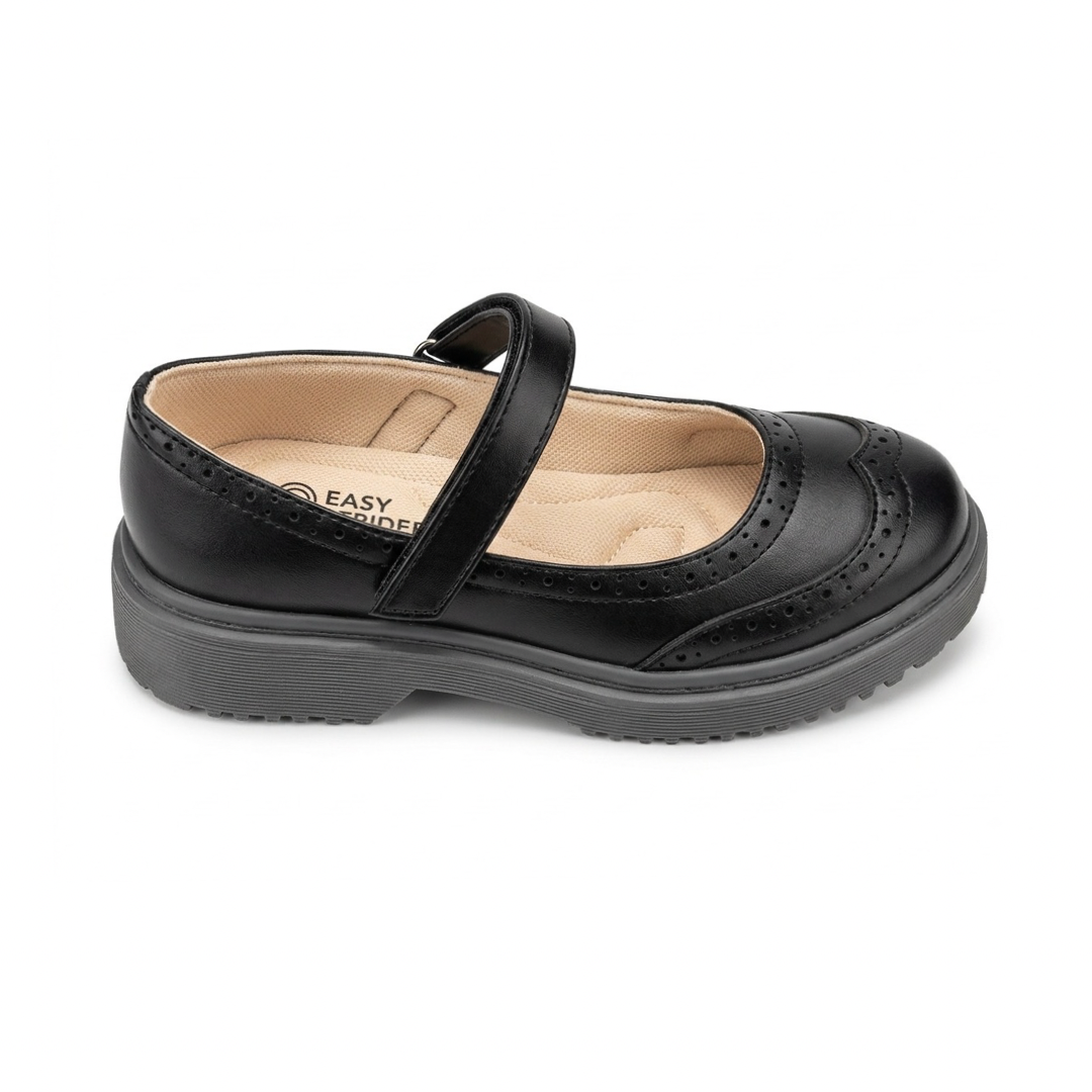 Girls Black Uniform Shoes