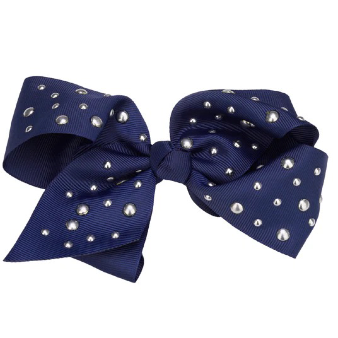 French Toast Bow w/ Silver Studs
