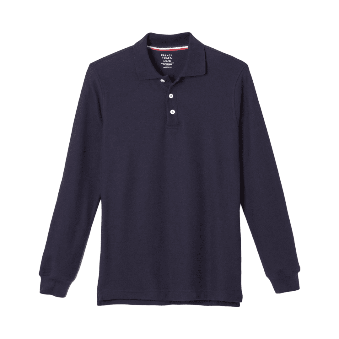 Long Sleeve Pique Polo