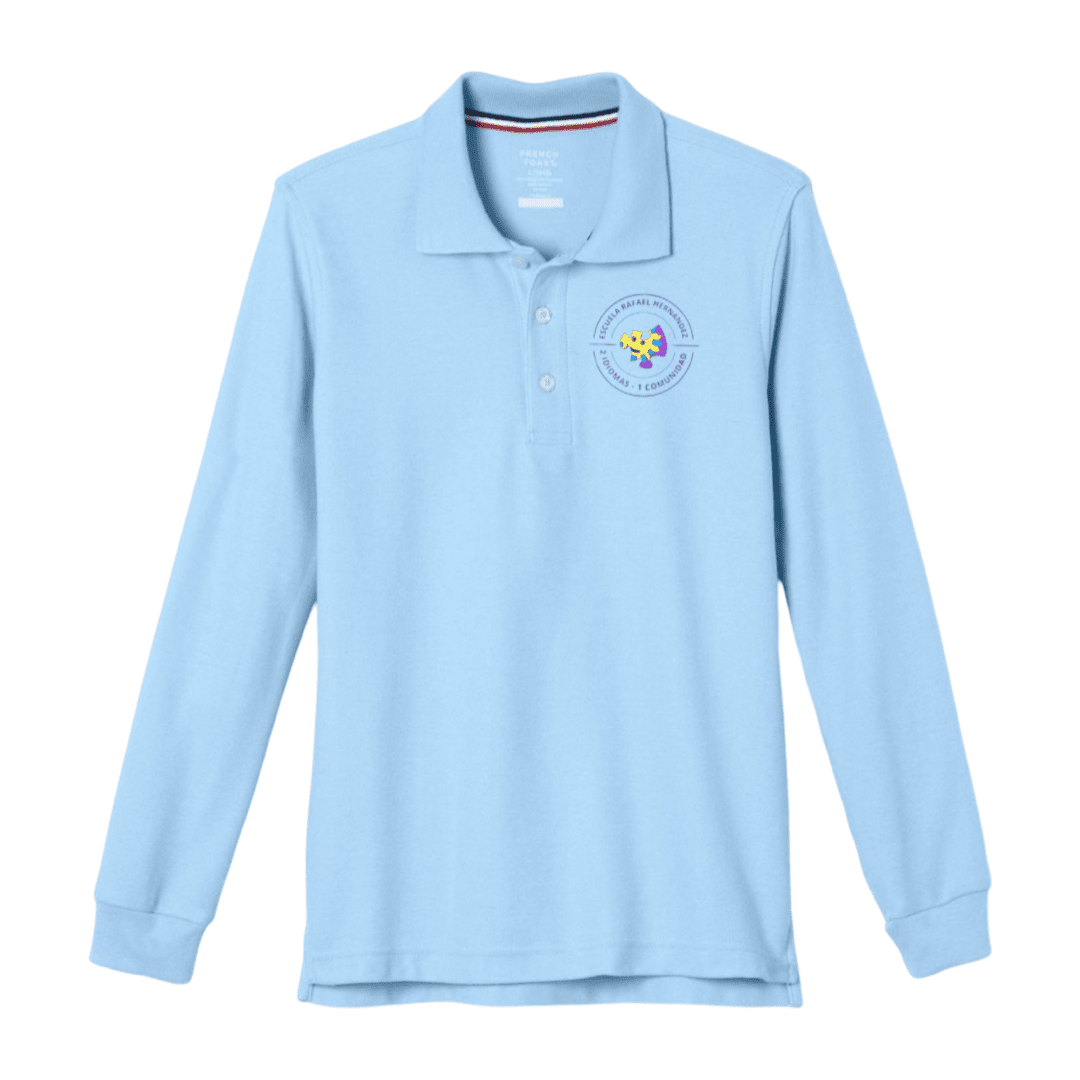 Rafael Hernandez Long Sleeve Polo -  K-8th Kids (New Logo)