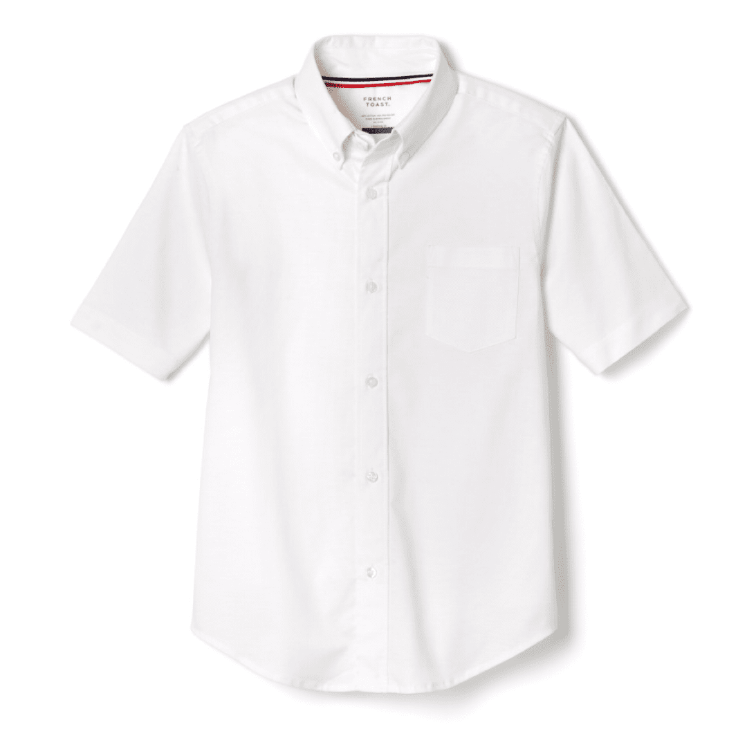 Co-Ed Short Sleeve Oxford Shirt - White