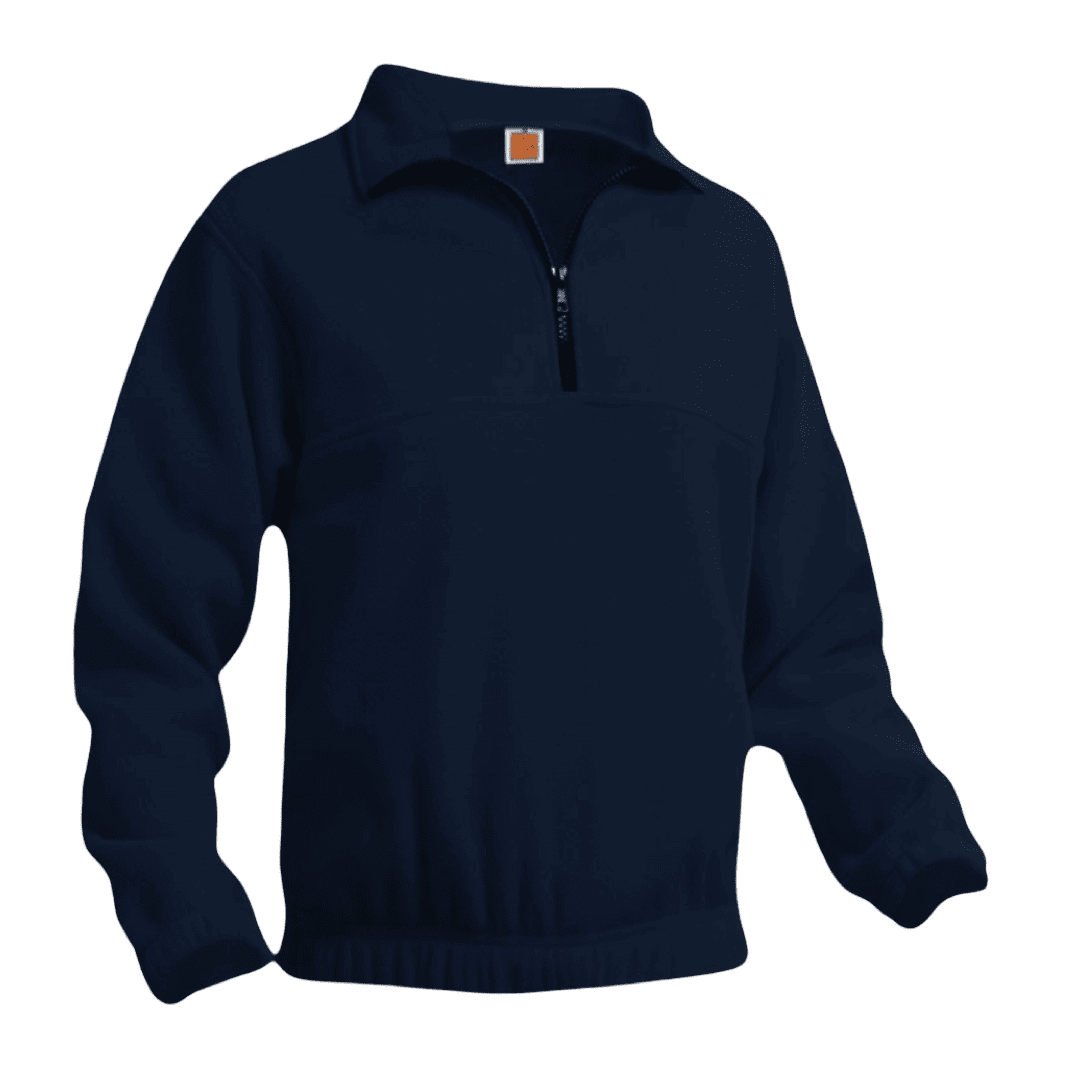 A+ Unisex Polar Fleece Pullover Quarter Zip