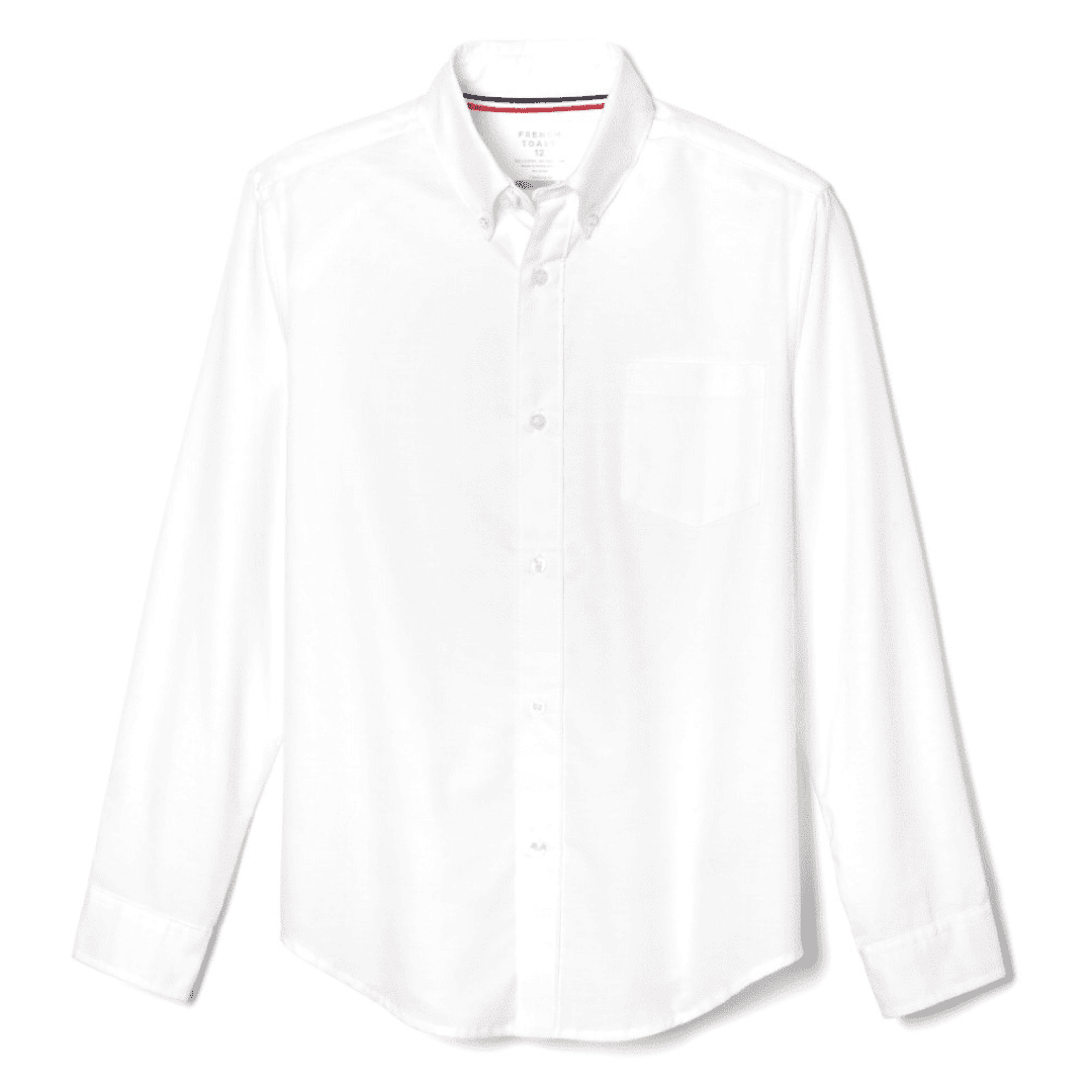 St. Mary&#39;s Catholic School - Boy&#39;s Long Sleeve Oxford Shirt - No Logo