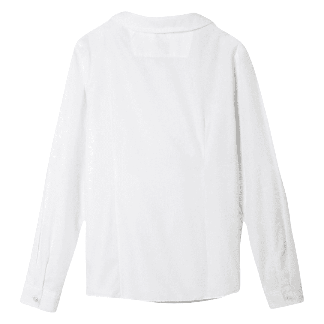 St. Mary&#39;s Catholic School - Girl&#39;s Plus Size Long Sleeve Peter Pan Blouse - No Logo