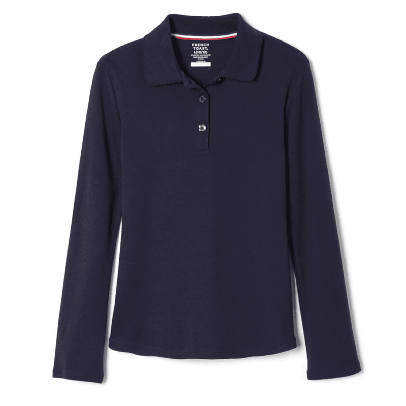 St. Mary's Catholic School - Plus Size Long Sleeve Picot Collar- No Logo