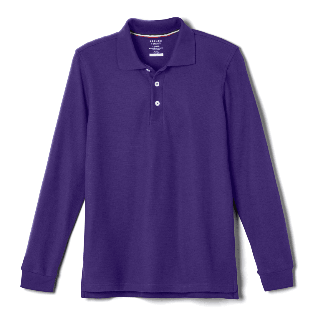 Long Sleeve Pique Polo