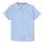 Plus Size Short Sleeve Blouse - Light Blue