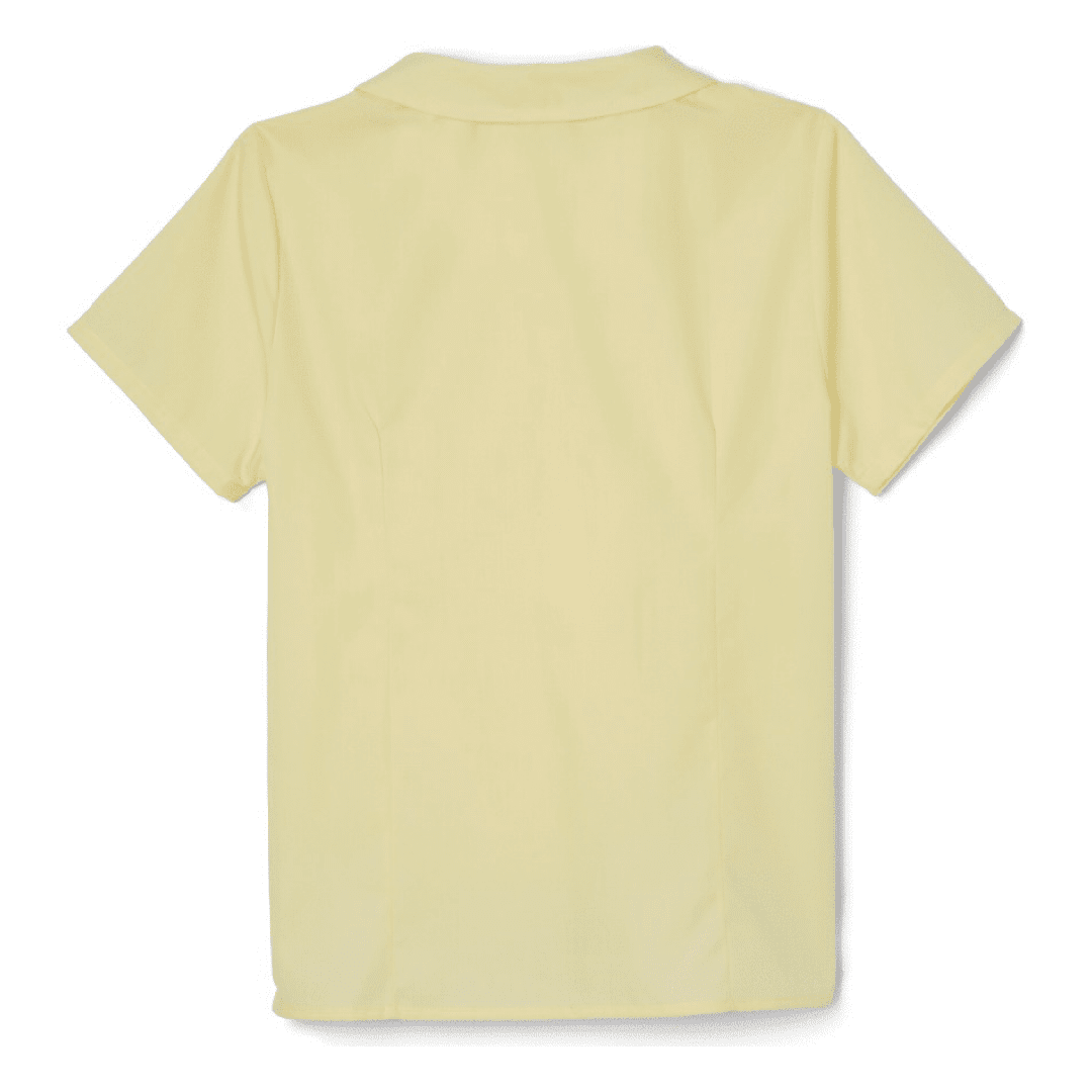 Girls' Short Sleeve Peter Pan Blouse