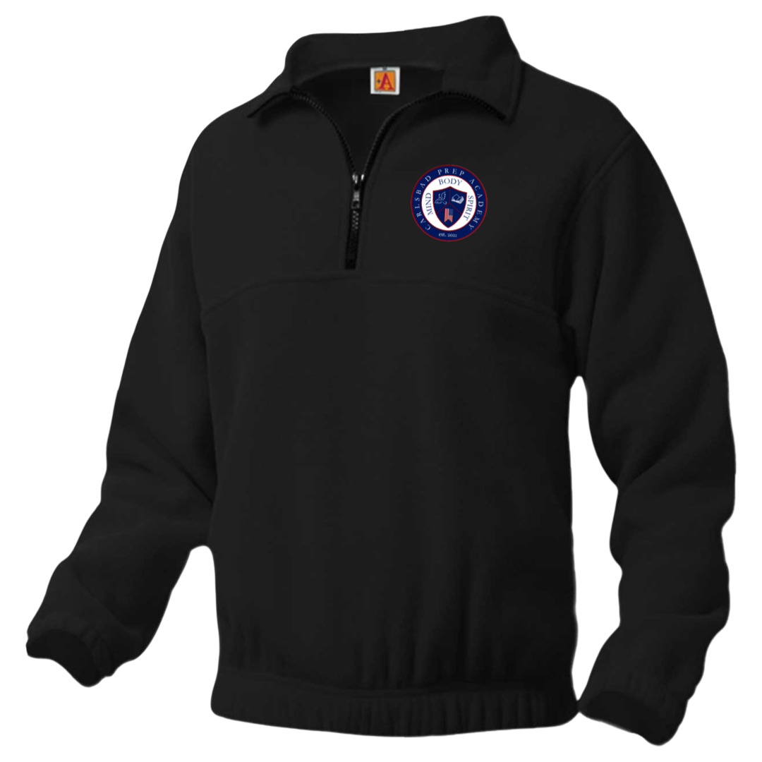Carlsbad Prep Academy Spirit-Wear  - Co-Ed  Youth / Adult Polar Fleece Pullover Quarter Zip